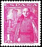 Spain 1948 Franco 1 PTA Pink Edifil 1032